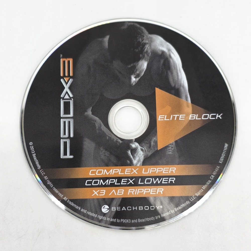 Beachbody P90X 3 Elite Block Complex Upper Lower and X3 Ab Ripper Bonus DVD